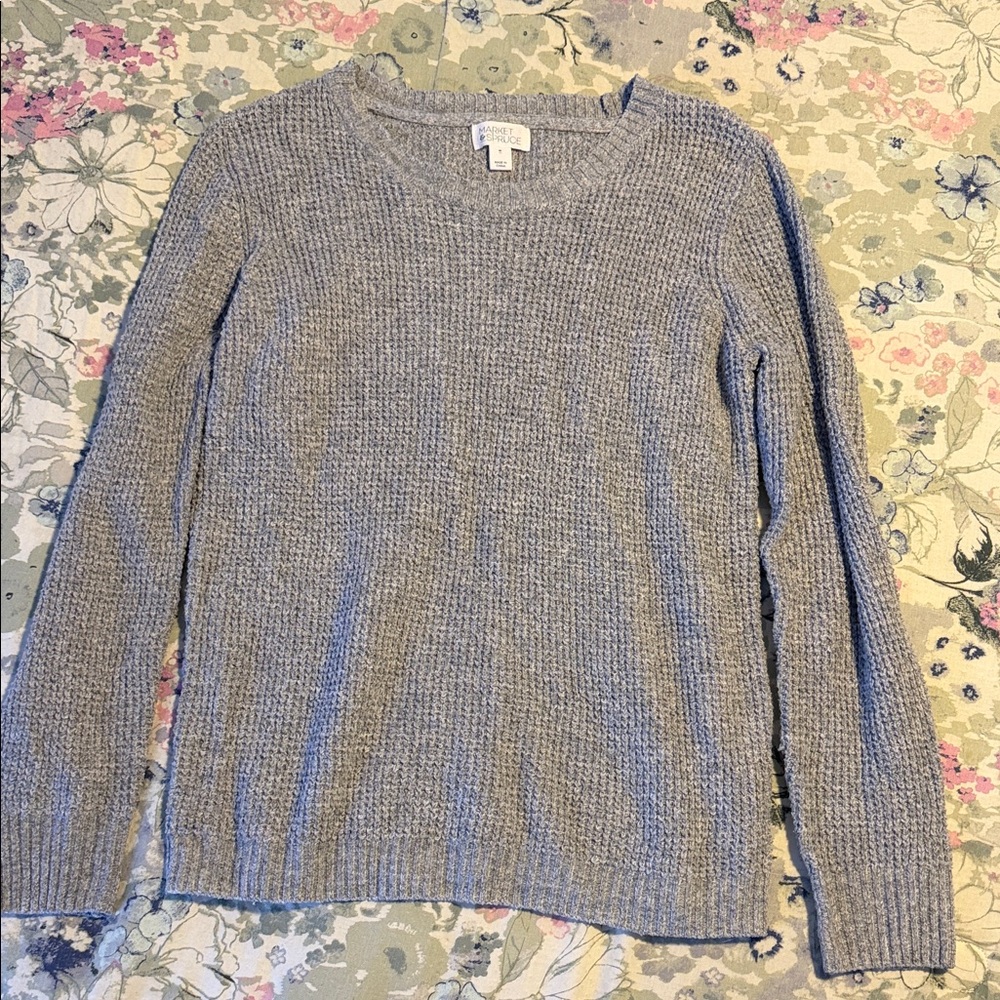 Market & Spruce Light Gray Women's Sweater